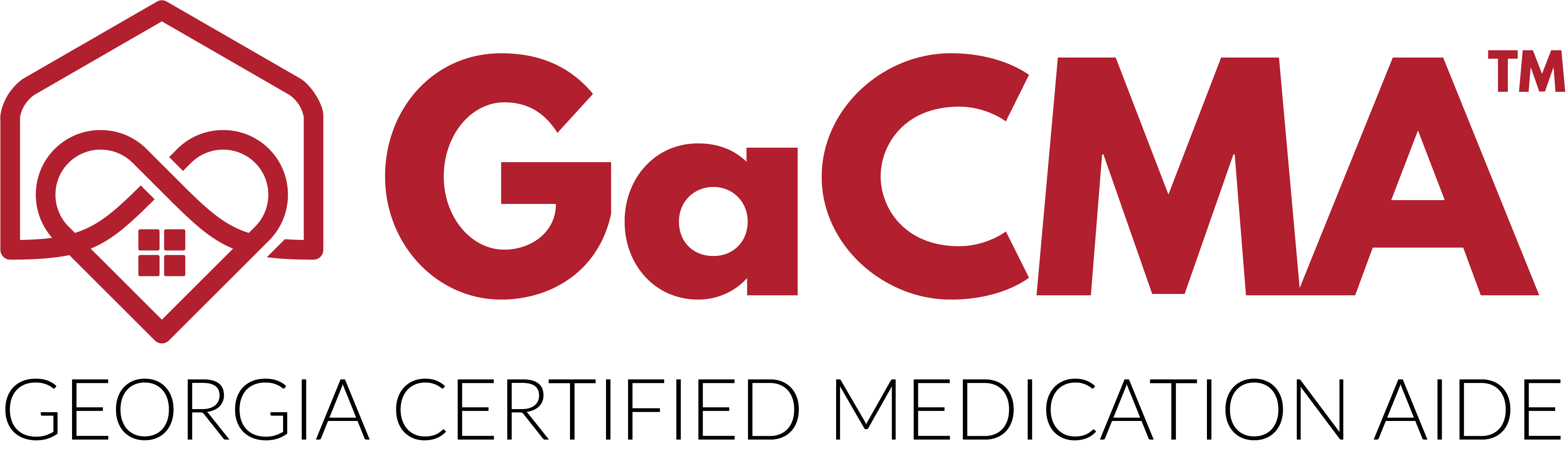 GaCMA logo, representing Georgia Certified Medication Aide designation with an emblem featuring a medication symbol.