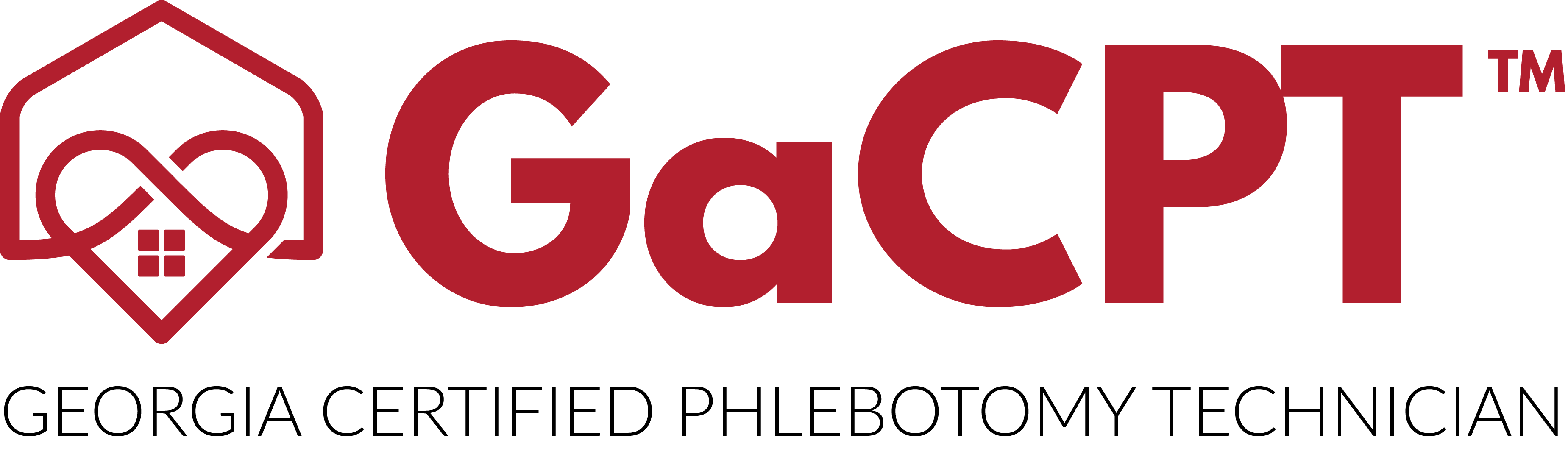 GaCPT logo, representing Georgia Certified Phlebotomy Technician designation with an emblem featuring a blood drop symbol.